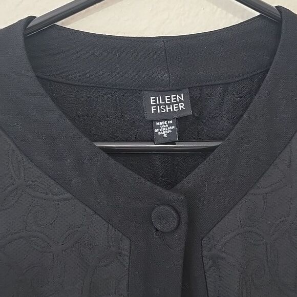 EILEEN FISHER Textured, Open Blazer Jacket Size S - Picture 2 of 12